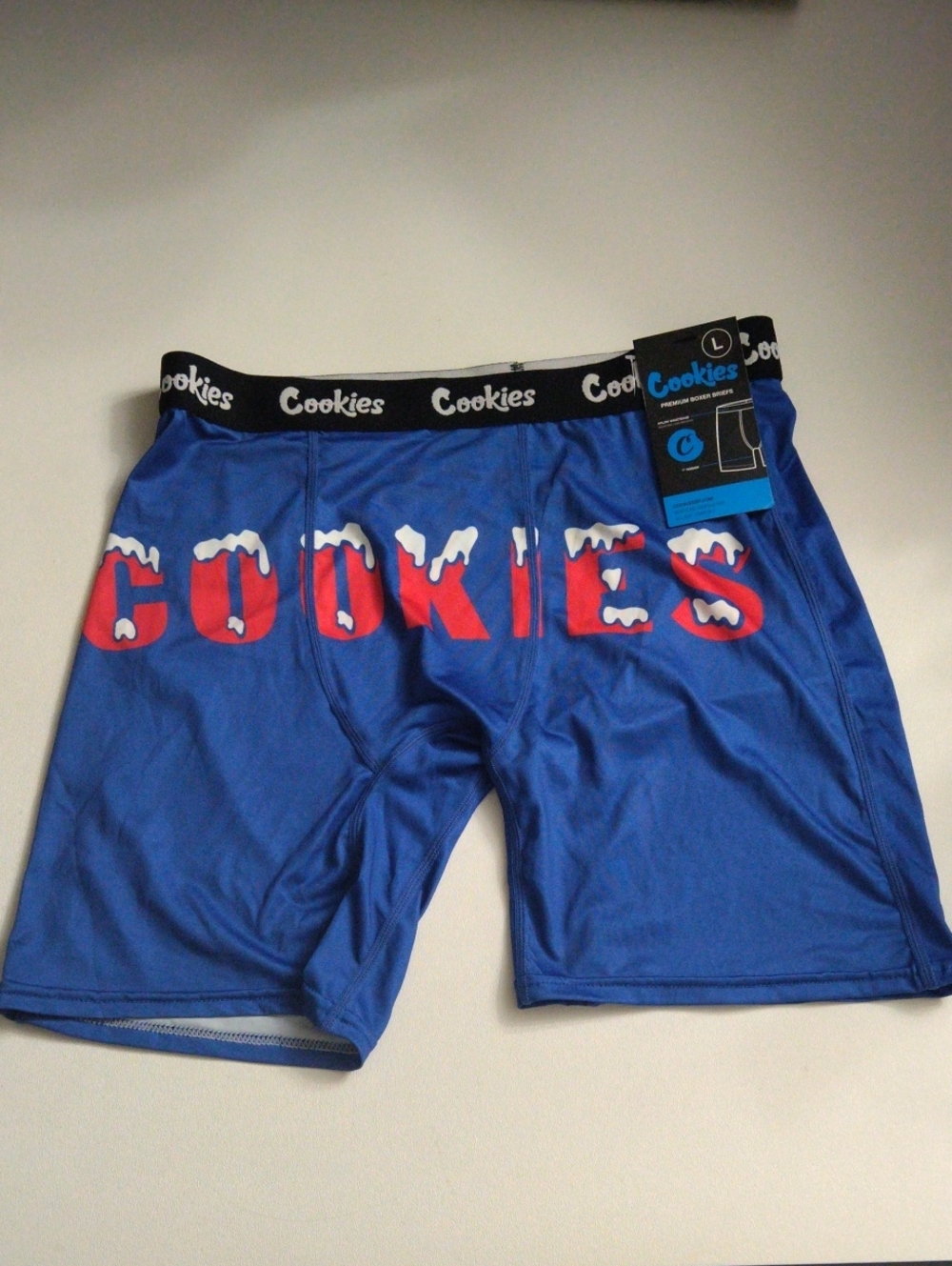 Cookies Men's Boxers Briefs Blue New Size L